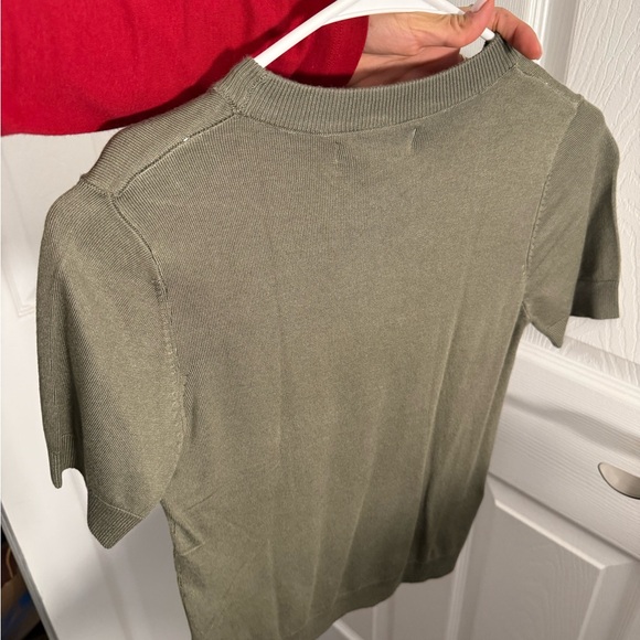 Mango Khaki Short Sleeve top - Picture 4 of 5